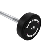 Fixed PU Staight Barbell 10kg to 55kg | Storage Tower Included