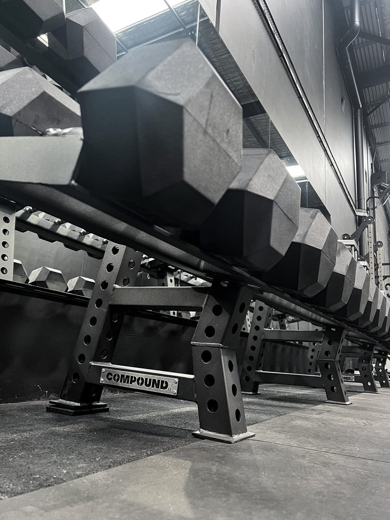 2 Tier Hex Dumbbell Rack | COMPOUND FITNESS – Compound Fitness Equipment