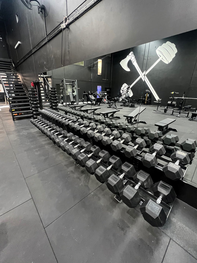 2 Tier Hex Dumbbell Rack | COMPOUND FITNESS – Compound Fitness Equipment
