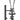 Converging Lat Pulldown Dynasty pin loaded machine, front view with thigh pads and multi grip handles