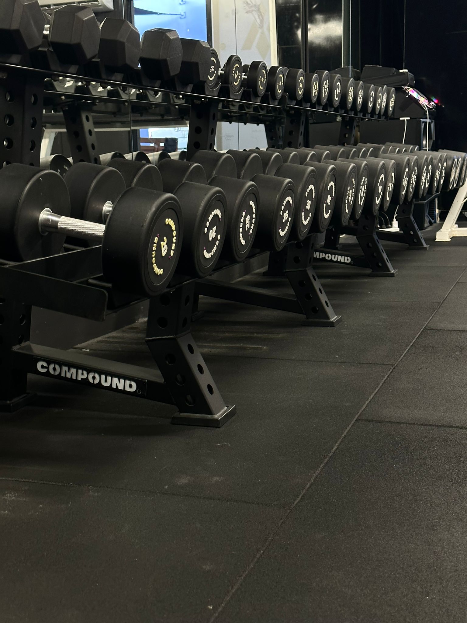 2 Tier Round Dumbbell Rack | COMPOUND Fitness Equipment – Compound ...