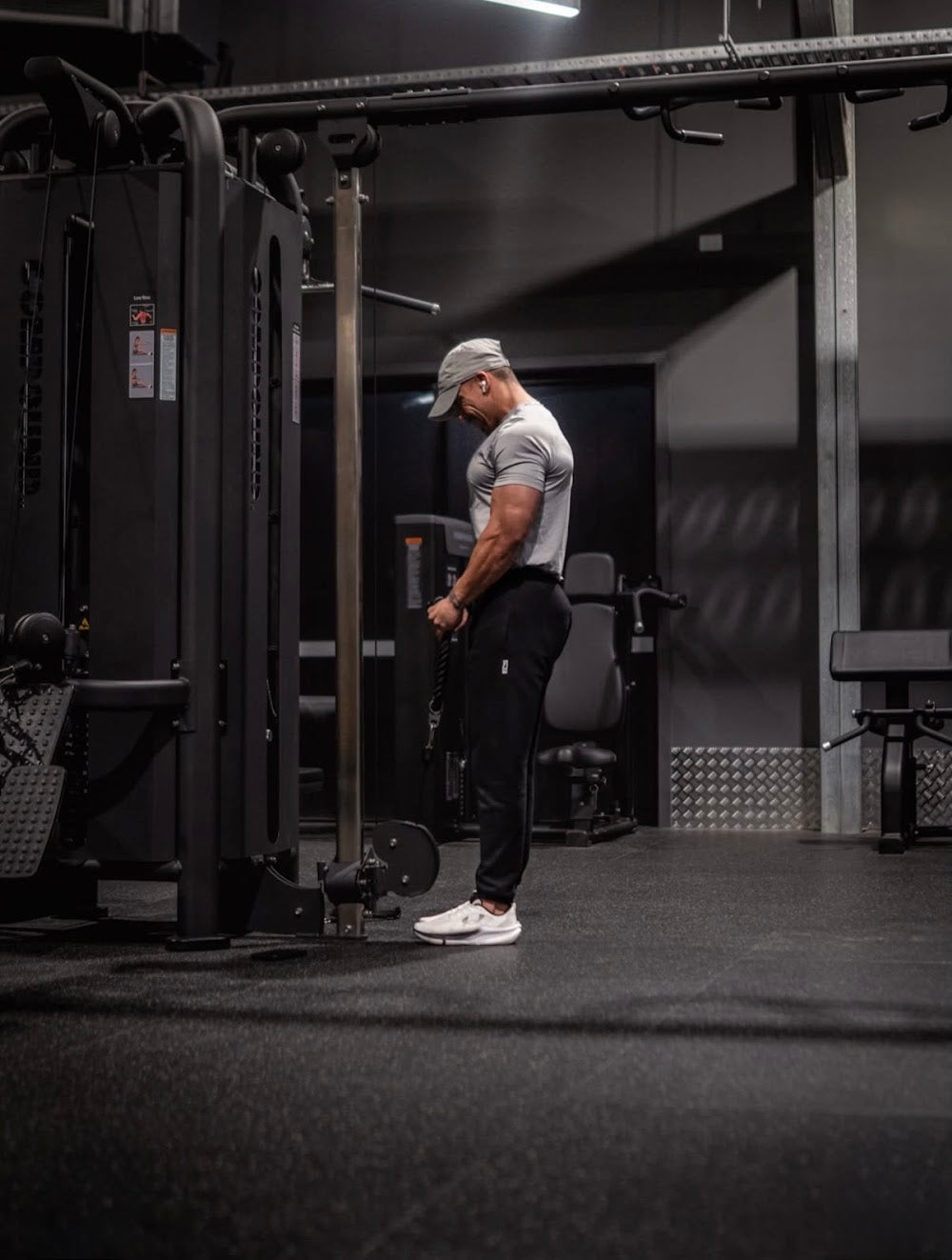 Cable station area in a boutique gym fitout by Compound Fitness
