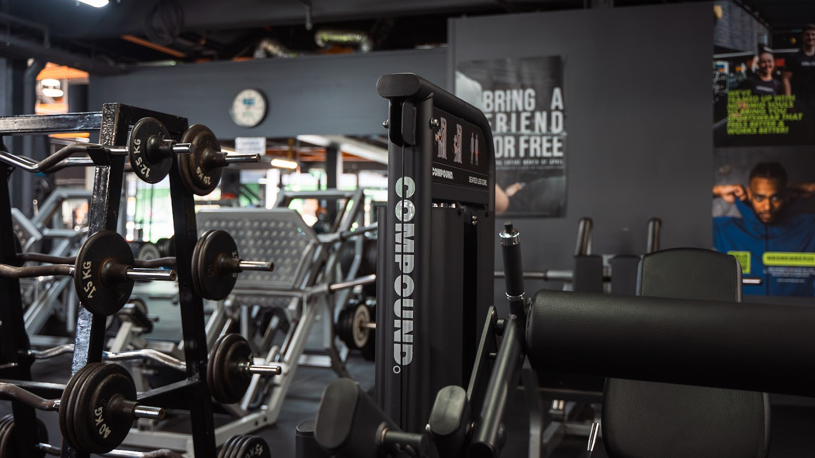Functional trainer and cardio corner in a 24/7 gym fitout by Compound Fitness