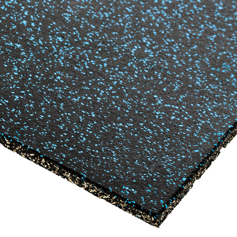 EPDM Premium Gym Tile (1m x 1m x 15mm) - Blue Fleck